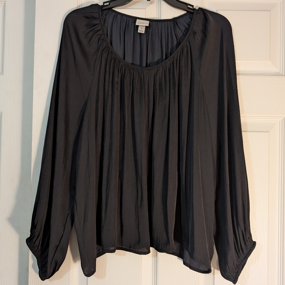 a new day Black Lightweight Blouse Size XL